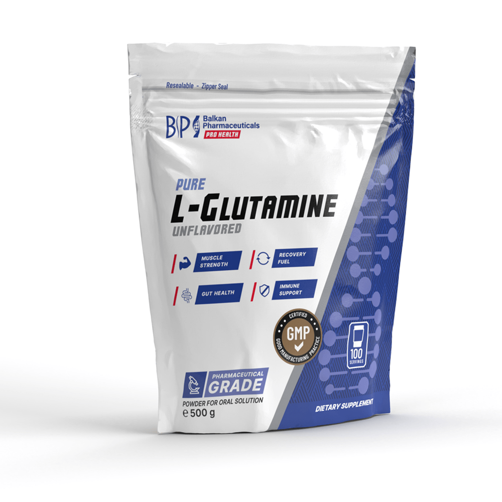 L-Glutamine, 500g, 100 servings, powder